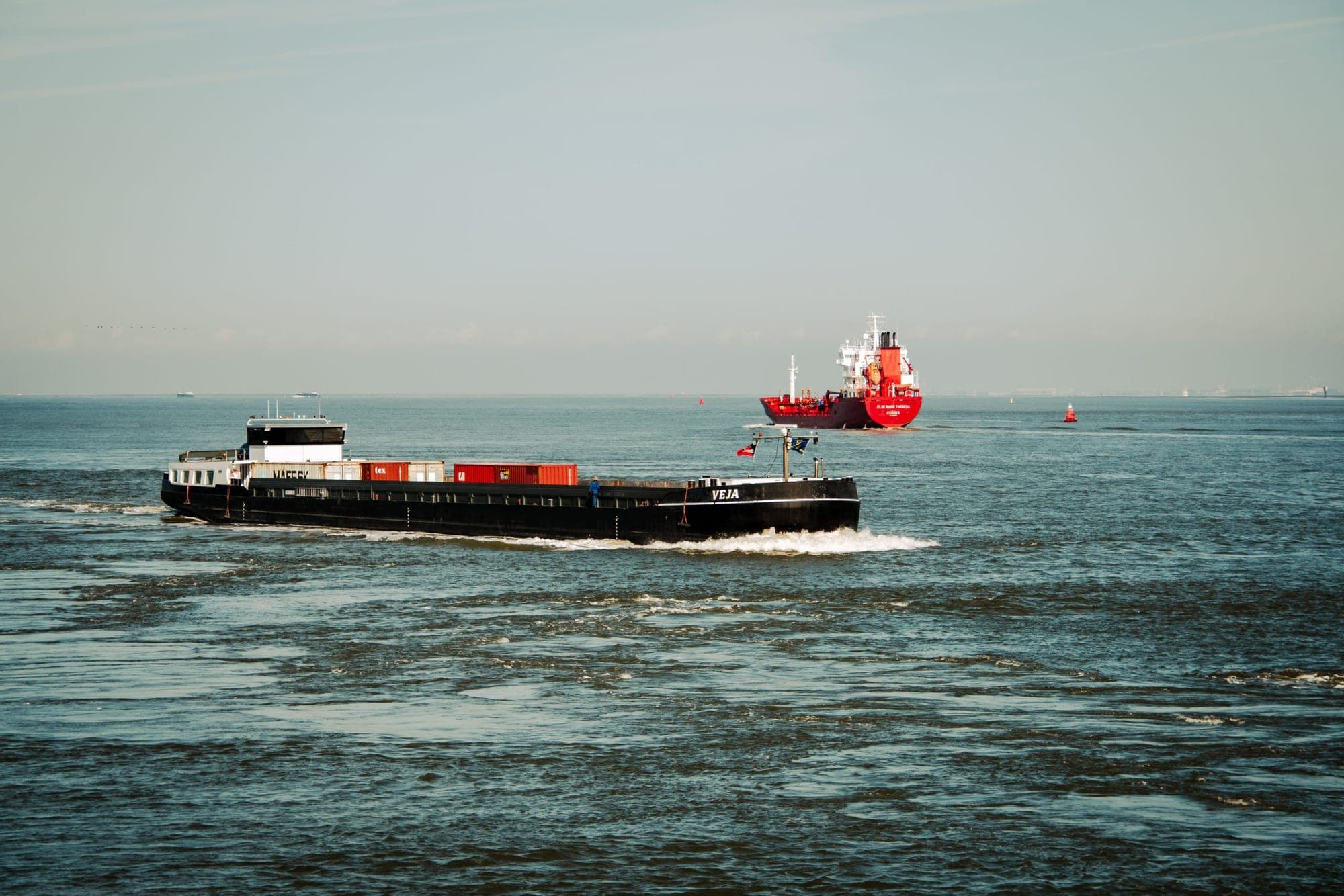 Cargo vessel moving goods between international markets